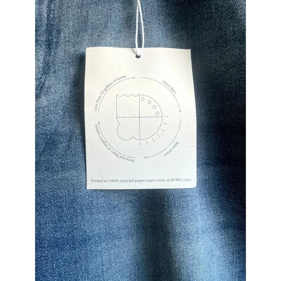 DL1961 Mara Straight High Rise Instasculpt Ankle Medium Wash Size 18W NWT - Picture 4 of 12